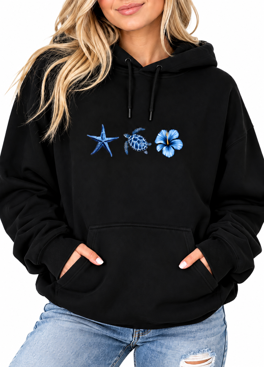 Blue Beach Hoodie